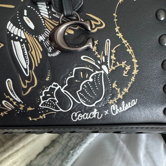 Coach Chelsea Champlain Dreamer Bag with tattoo design beautiful - Picture 2 of 16